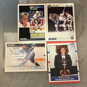❤️6/$6❤️ All 4 Brett Hull 1991/92 Upperdeck St Louis Blues Hockey Cards